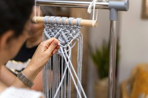 Macrame Workshop. Textile Dreams: Women Weaving Macrame Artistry in Workshop
