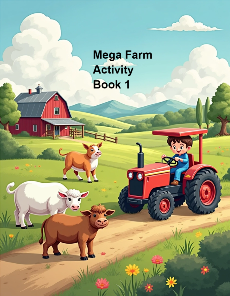 Mega farm coloring book-150 dynamic pages